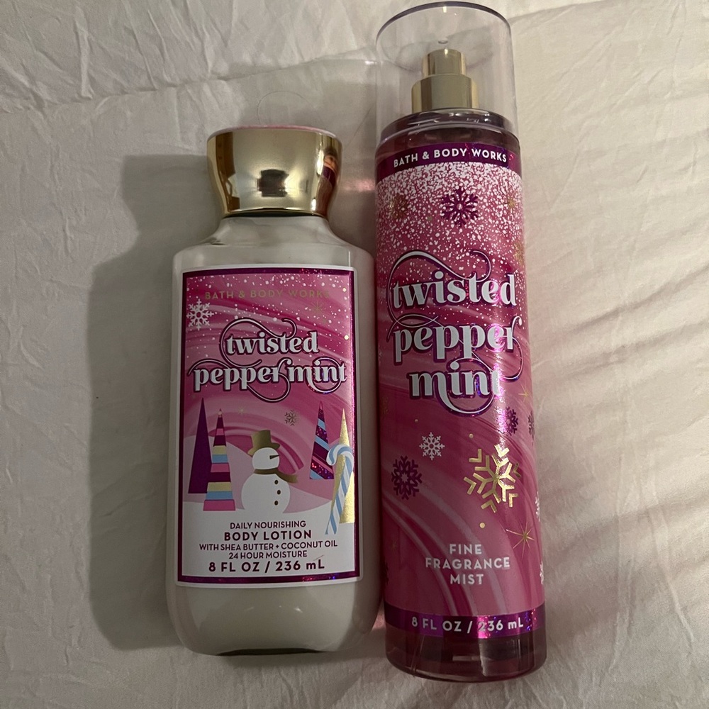 Bath and Body Works Twisted Peppermint Set